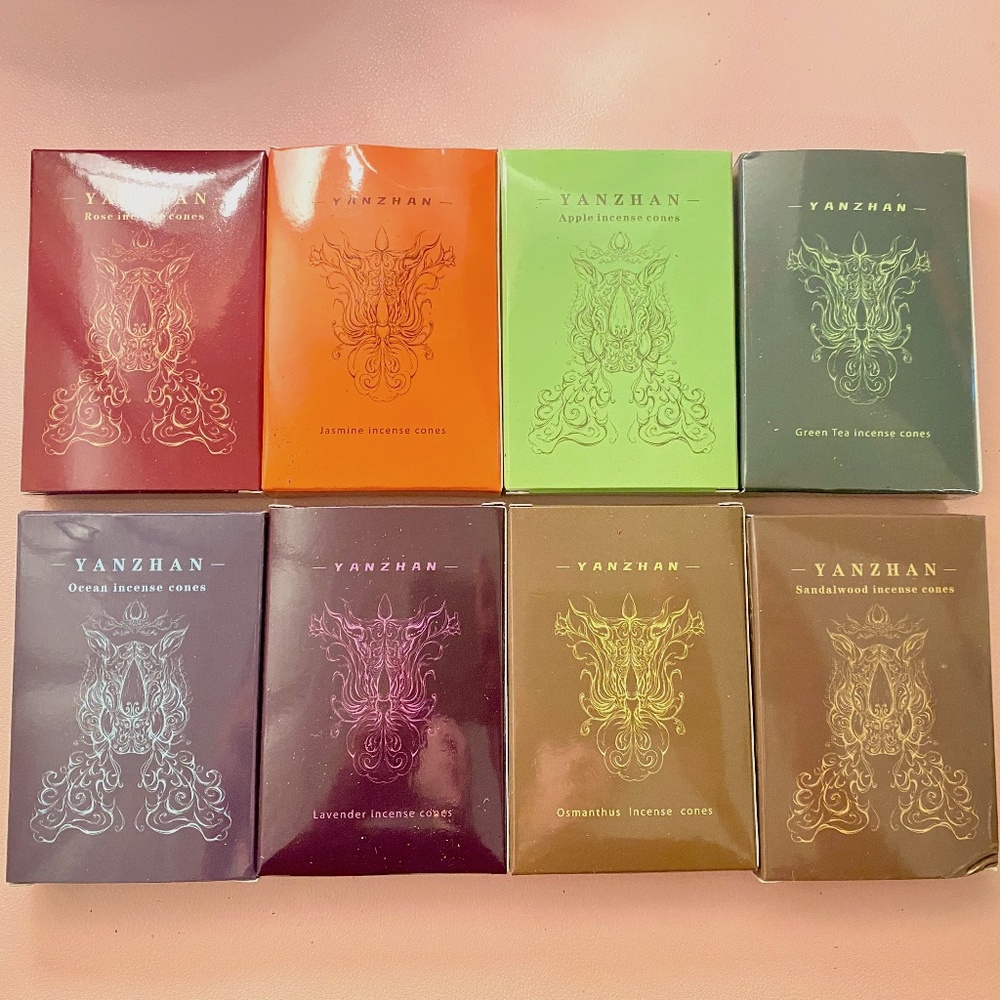 8 Piece Back Flow Incense Cones